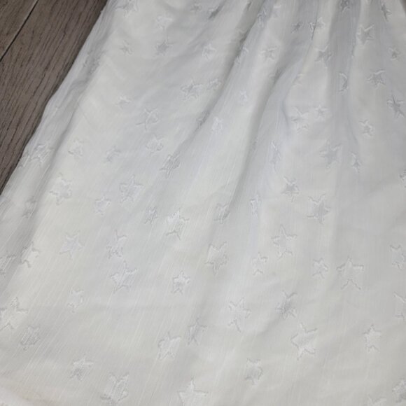 Andy & Evan NWT White Star Gathered Flowy Girls forth of july USA Dress sz 9/10 - Picture 7 of 7